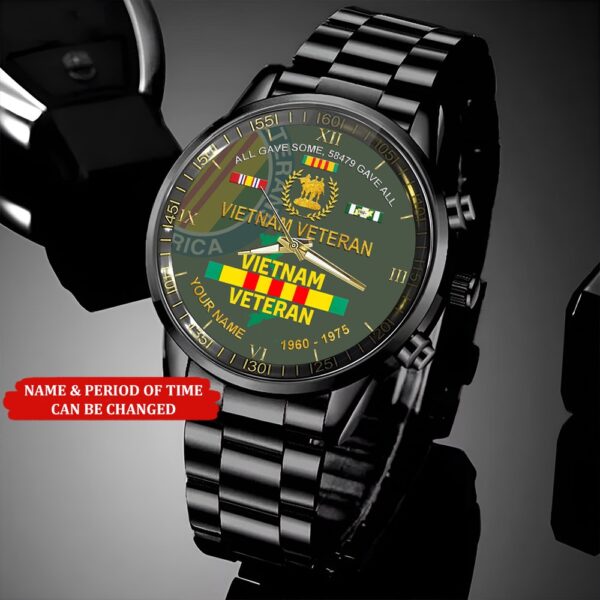 Personalized Name Time All Gave Some 58479 Gave All Vietnam Veteran Business Watch Watch Military Men Military Watch Fathers Watches 4 hvf9g2.jpg